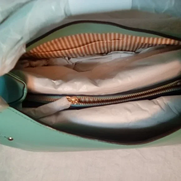 Authentic Kate Spade Vanston Dylan Caribbean blue satchel purse bag - Picture 11 of 13